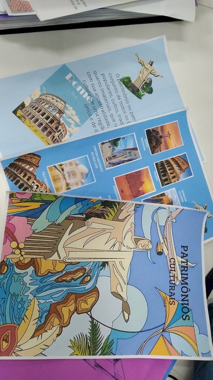Estudantes de Aracruz desenvolvem álbum de figurinha dos Patrimônios Culturais Mundiais