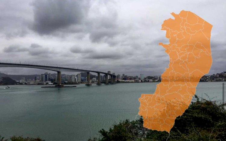 Domingo deve ser de chuva em todo o Espírito Santo