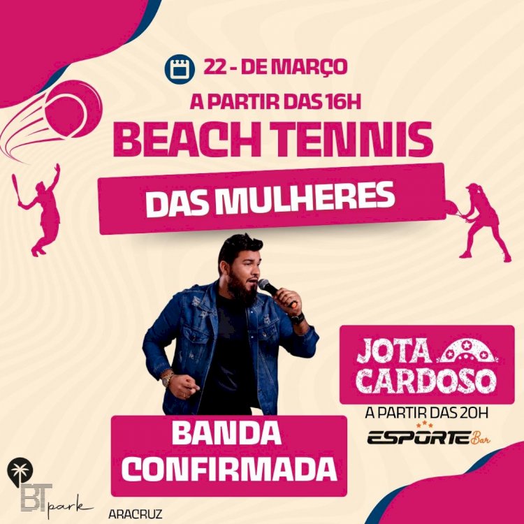Beach Tennis das Mulheres será realizado em Aracruz
