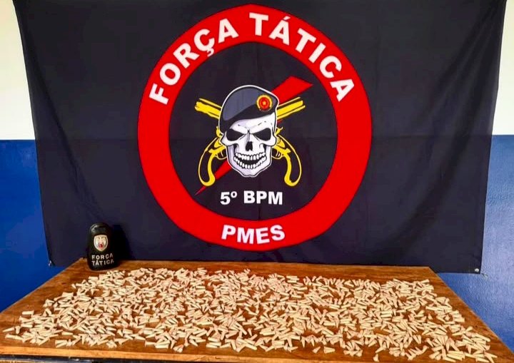 Força tática apreende mais de 1,8 KG de cocaína em Fundão