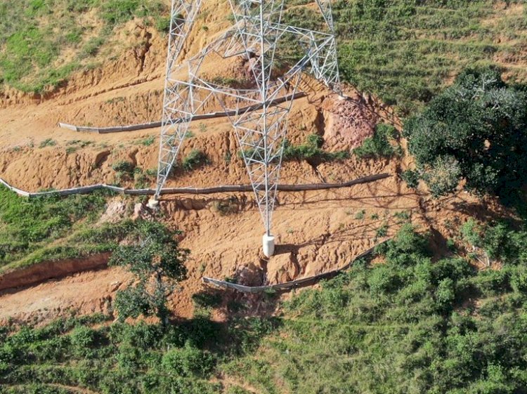 Linha de transmissão de energia apresenta irregularidades em João Neiva