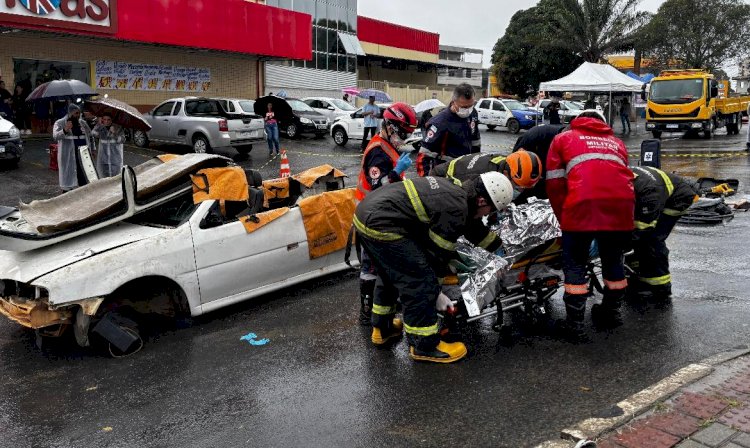 Ação integrada alerta para os riscos da imprudência no trânsito