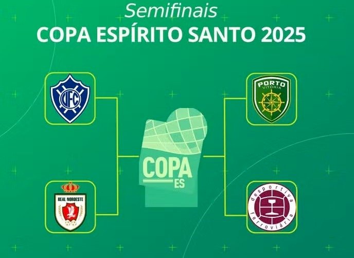 Semifinais da Copa Espírito Santo 2025 estão definidas